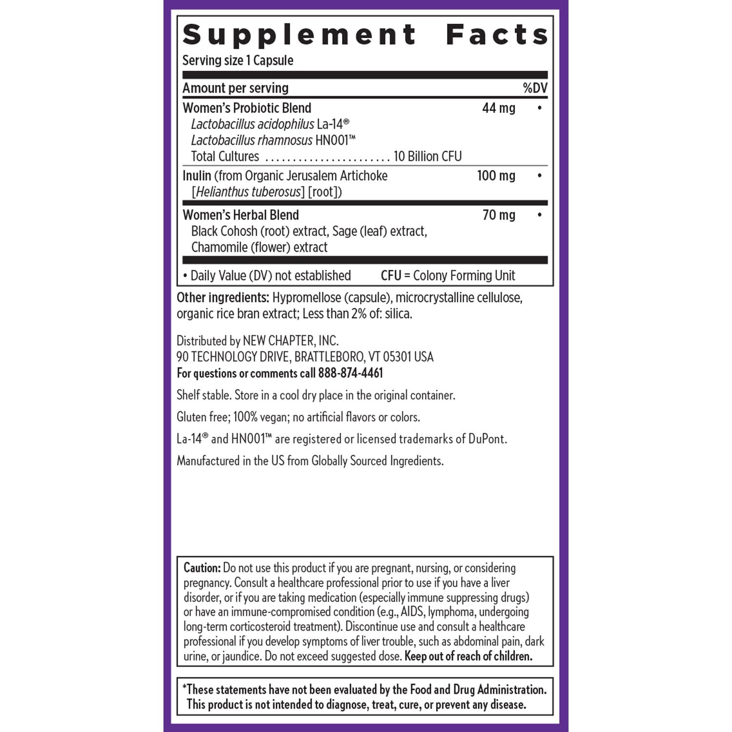 New Chapter All-Flora Probiotic Menopause Balance, Ultra-Concentrated Probiotics for Women with Black Cohosh for Menopause Hot Flashes, 100% Vegan, 30 Vegan Capsules - Image 6