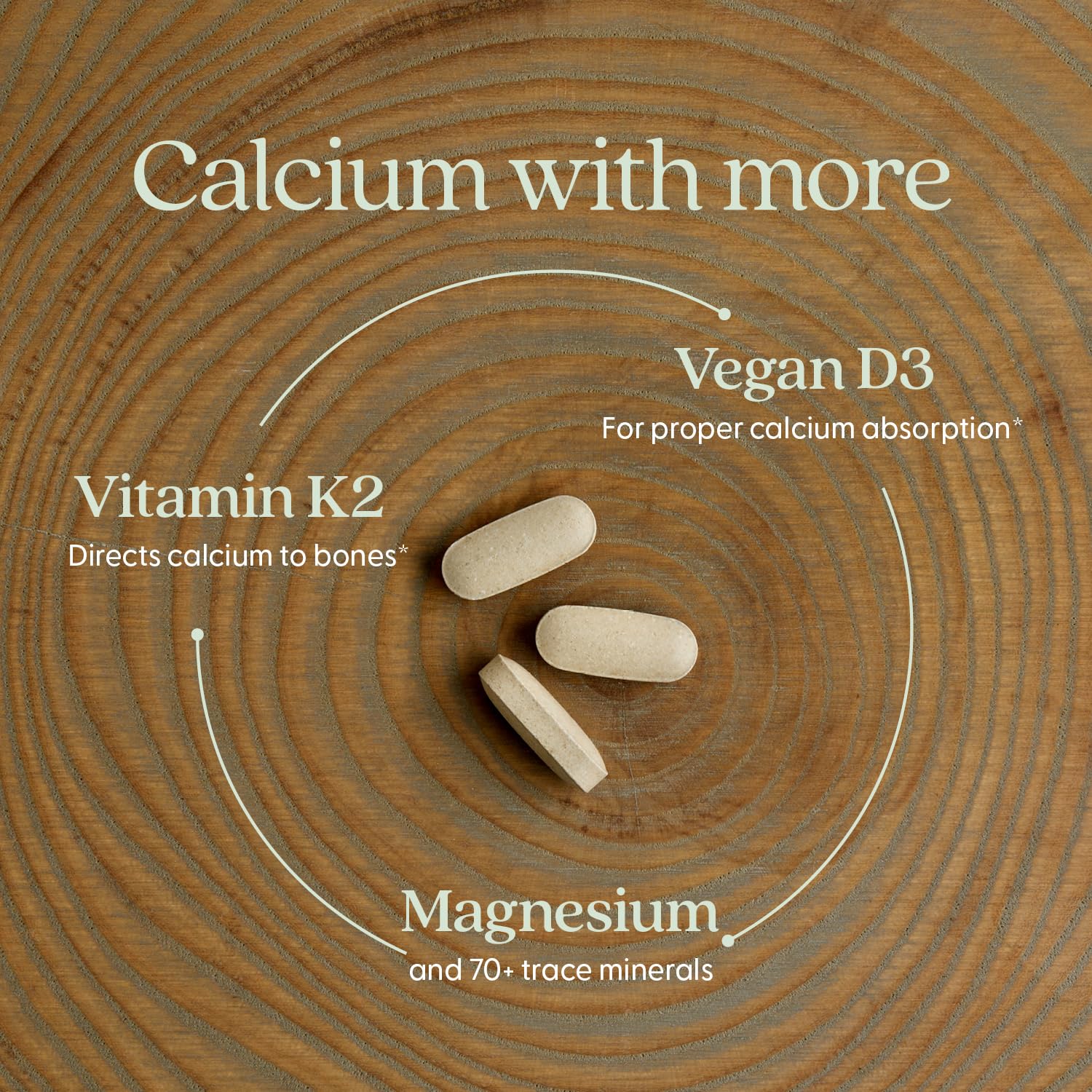 New Chapter Calcium Supplement - Bone Strength Plant-Based USDA Organic Calcium with Magnesium, Vitamin D3+K2, for Bone Health & Joint Mobility, Heart Support, 905 mg dose - 120 Slim Tablets - Image 4