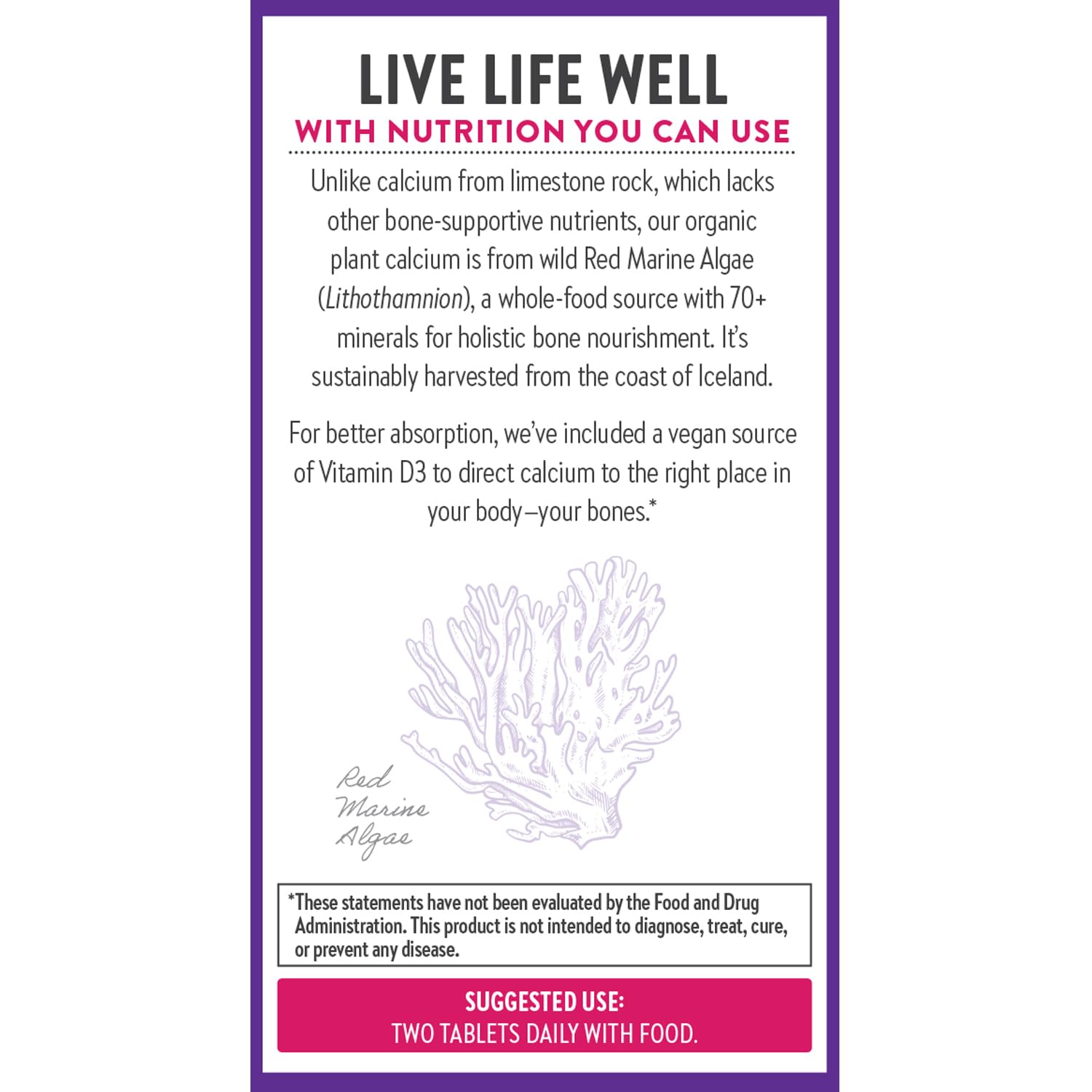 New Chapter Calcium Supplement – Organic Plant Calcium for Women Under 40, with Vitamin D3 for Absorption + Vitamin K2 + Magnesium, Vegetarian, Gluten Free - 60 Count - Image 7