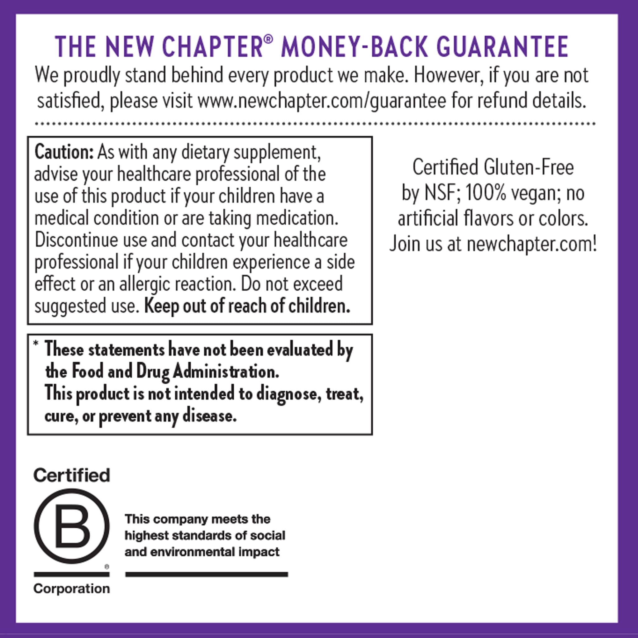 New Chapter Elderberry Gummies for Kids 2+, USDA Organic,64x Concentrated Pure Elderberry for Immune Support,Great Tasting Whole-Food Gummies, Vegan & Non-GMO, 30 ct - Image 8