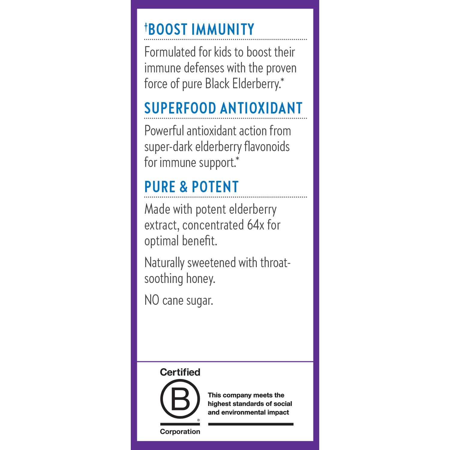 New Chapter Elderberry Kids Syrup, Advanced Immune Defense for Ages 2+, 64x Concentrated Elderberry, Sweetened with Throat-Soothing Grade A Honey, Non-GMO Project Verified, 4 Fl Ounce - Image 8