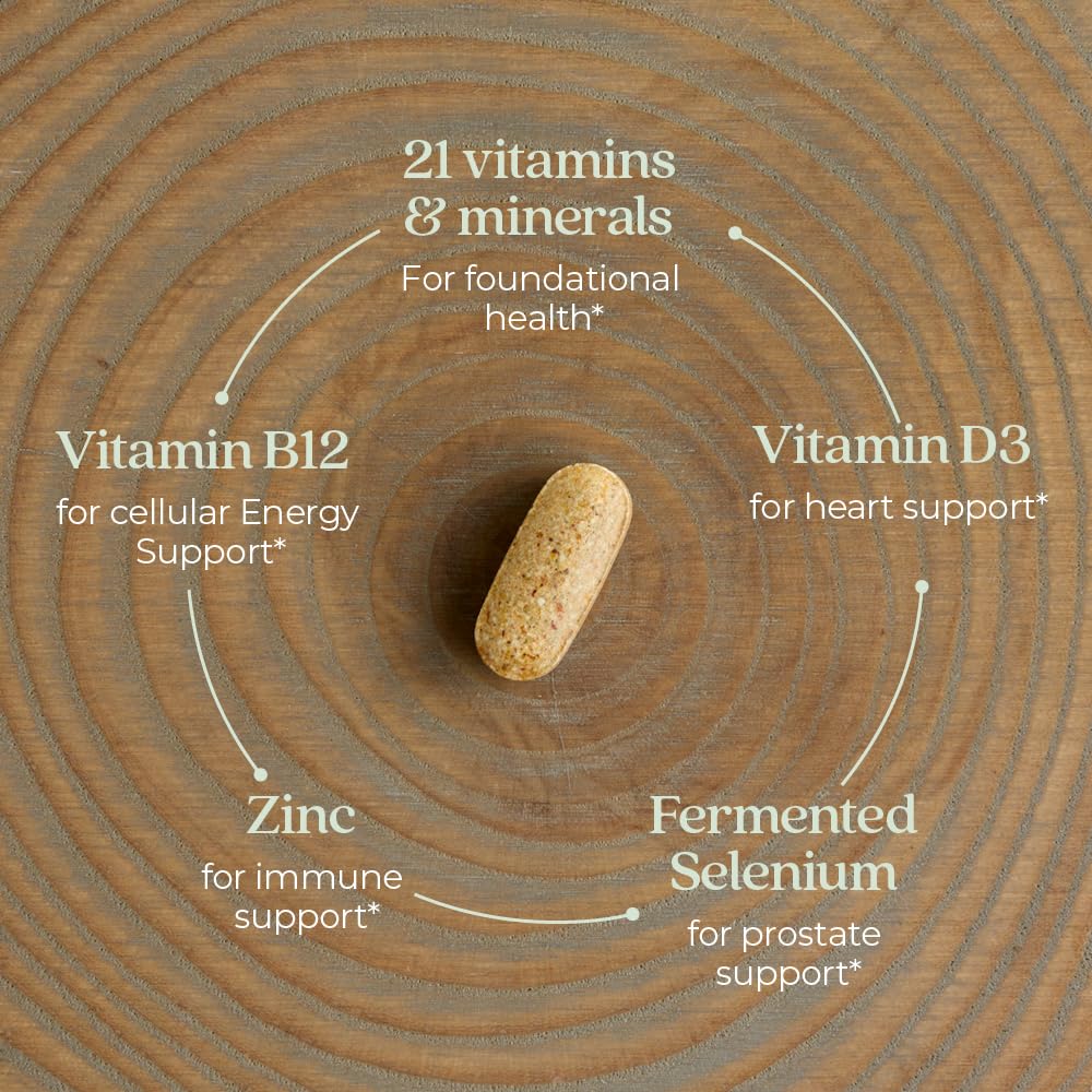 New Chapter Men’s Multivitamin, B6, Extra B12, D3, Vitamin C & Zinc, Immune, Heart, Cellular Energy, and Brain Health, Gentle on The Stomach, One Daily, Non-GMO, Gluten-Free, 18+, 72 Tablets - Image 3