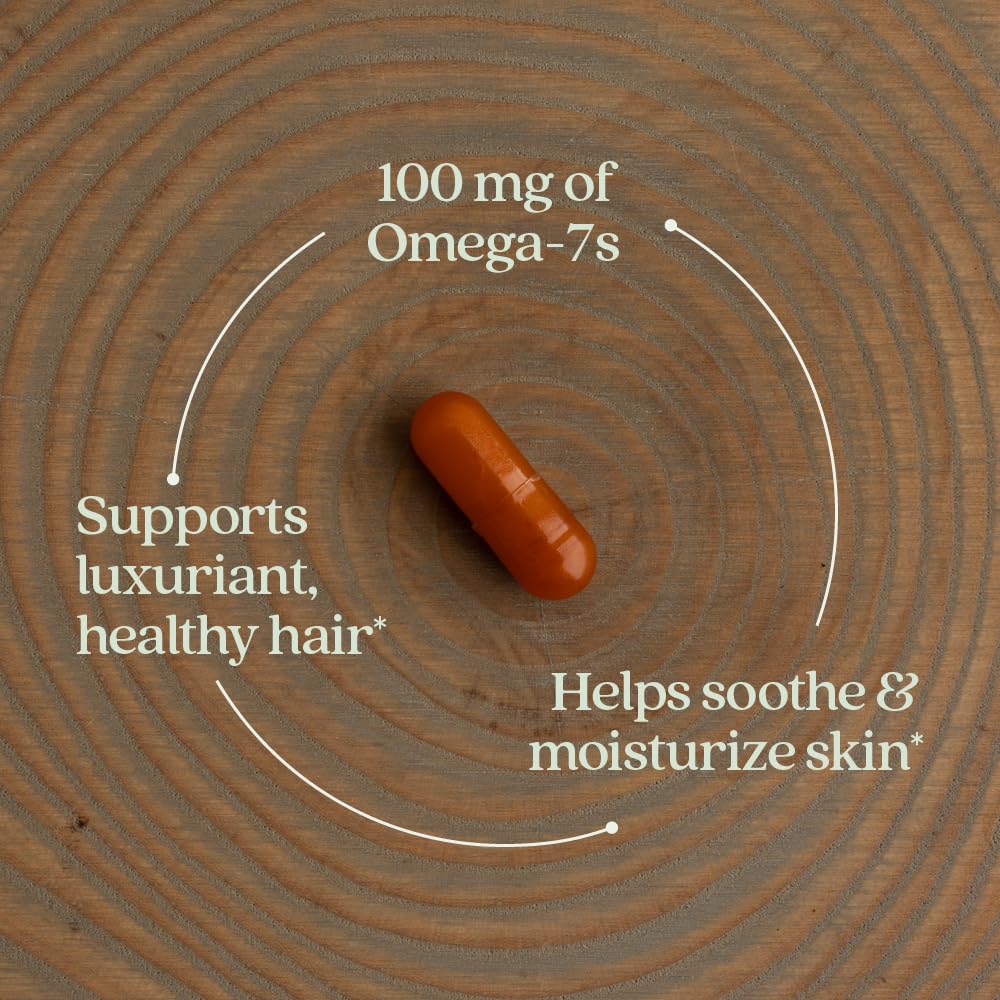 New Chapter Supercritical Omega 7 with Sea Buckthorn + Plant Sourced Fatty Acids + Omega 7 + Non-GMO Ingredients - 60 Vegetarian Capsule - Image 4