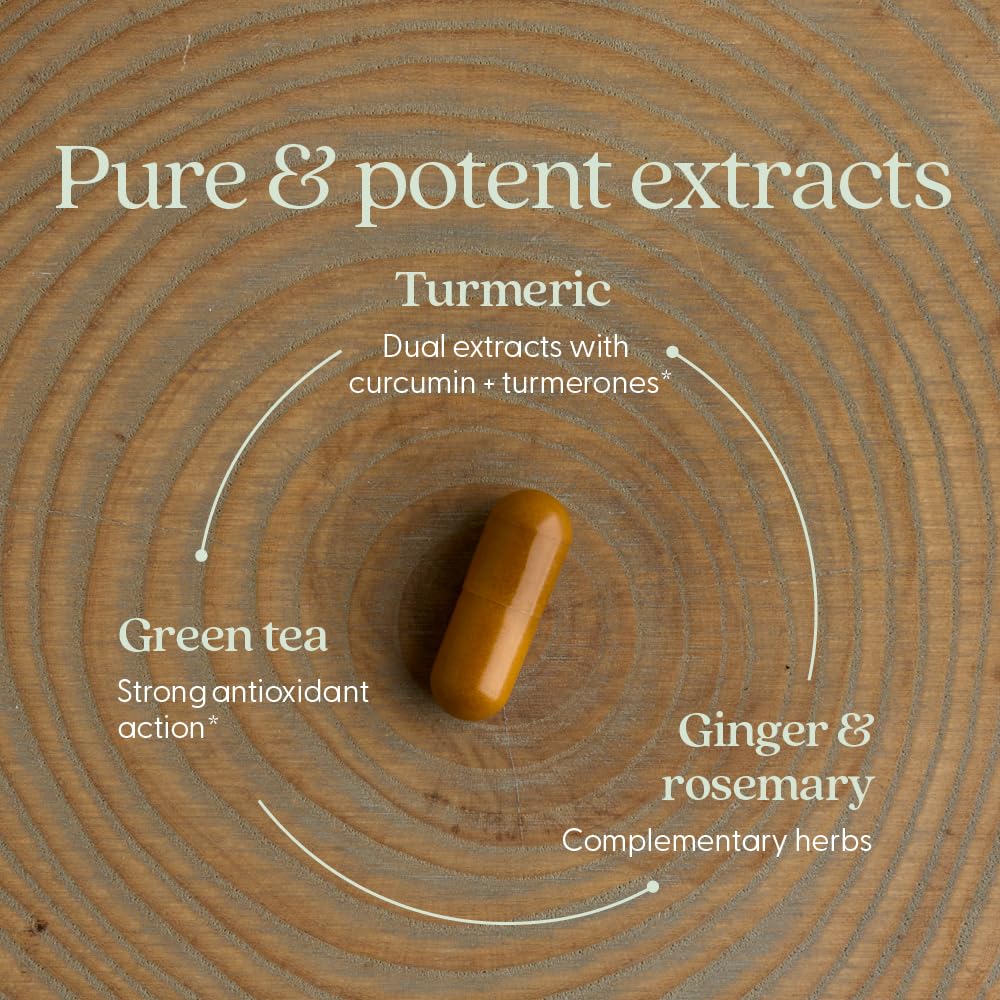 New Chapter Turmeric Supplement + Daily Detox Turmeric Force Detox Action with Green Tea + Ginger + NO Black Pepper Needed + NonGMO Ingredients Vegetarian Capsule, 60 Count - Image 3