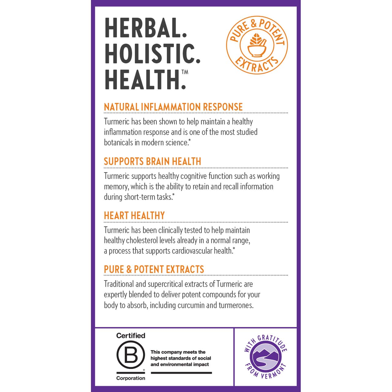 New Chapter Turmeric Supplement, One Daily, Heart, Brain & Healthy Inflammation Support, Supercritical Turmeric Curcumin Means No Black Pepper Needed, Non-GMO, Gluten Free – 120 Count (4 Month Supply) - Image 8